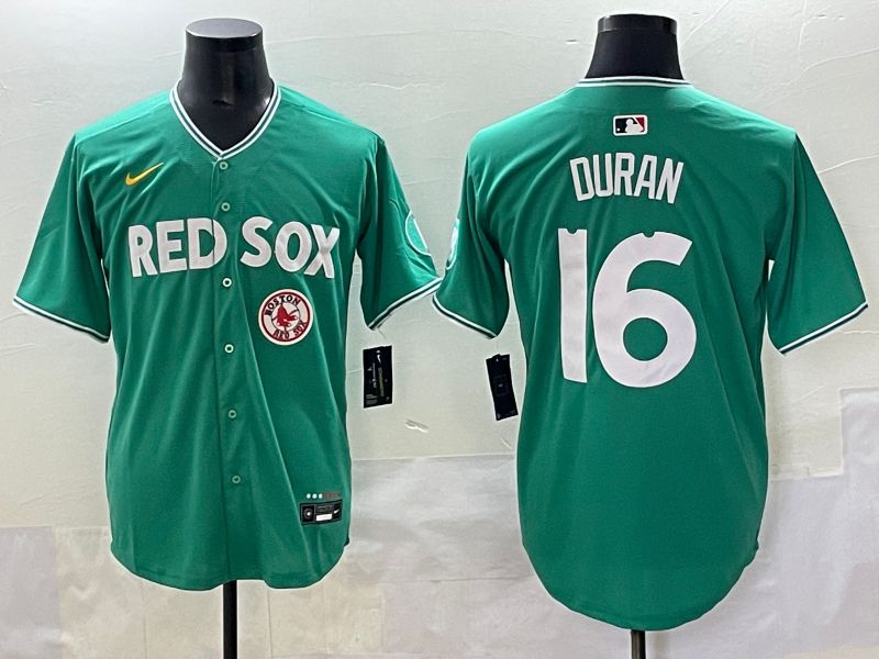 Men Boston Red Sox #16 Duran Green Joint Name Nike 2025 MLB Jersey style 50->boston red sox->MLB Jersey